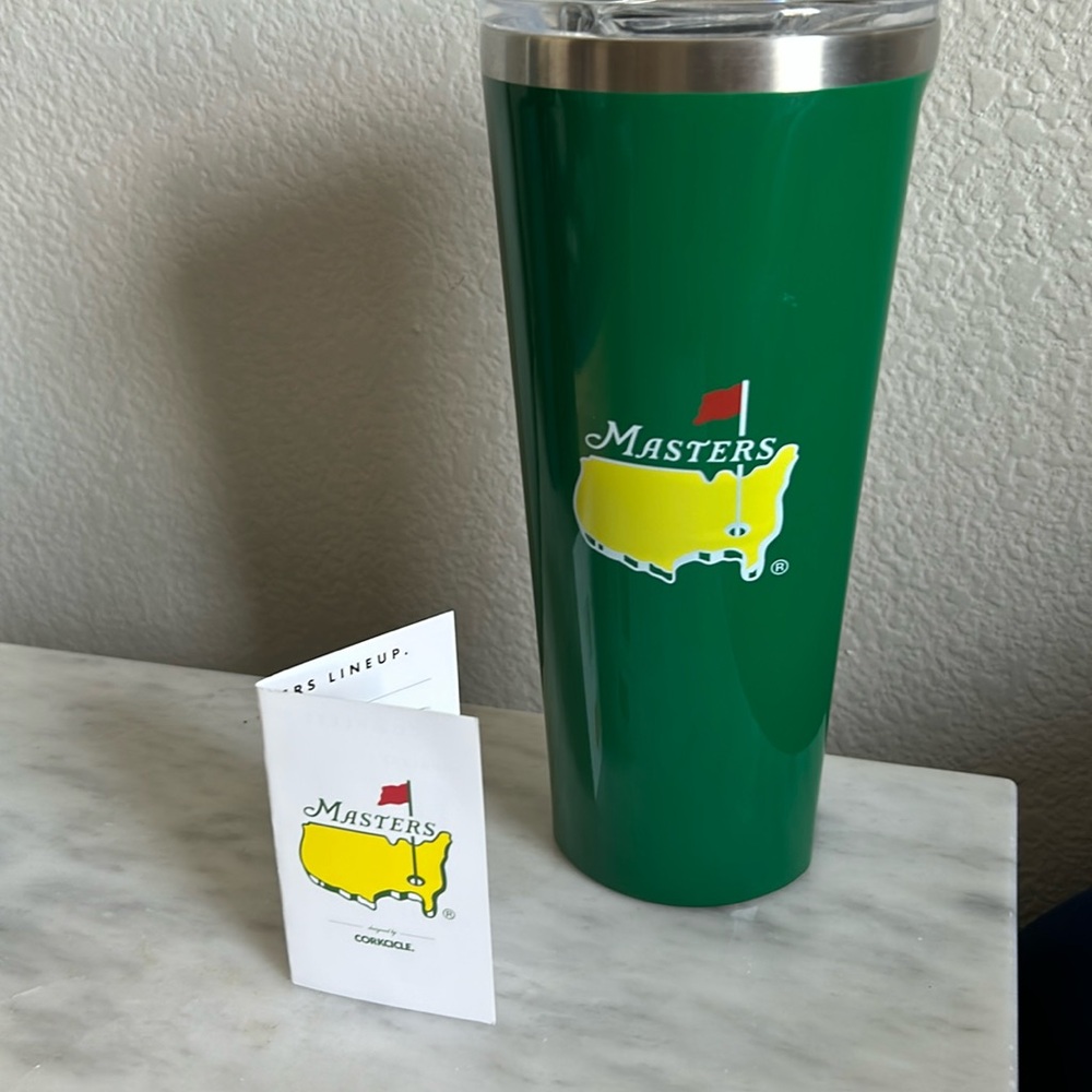 NWT Masters Golf Tournament Corkcicle Tumbler with lid Augusta National